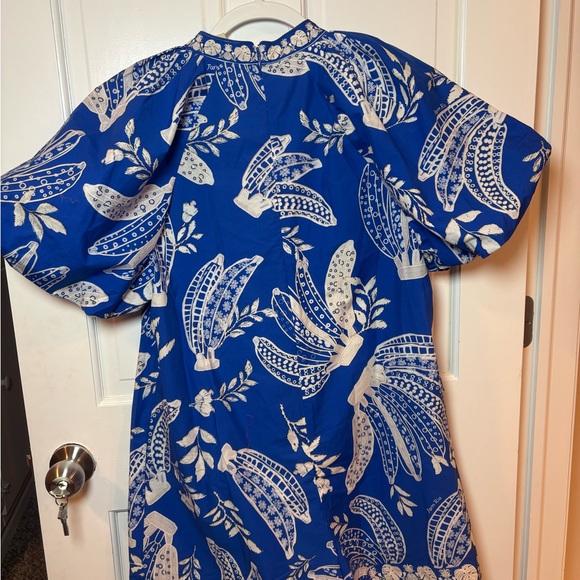 FARM Rio Blue & White Paisley Short Jumpsuit - Picture 3 of 7